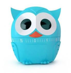 Kikkerland Timer Kikkerland Owl Kitchen Timer (Assorted Colors)