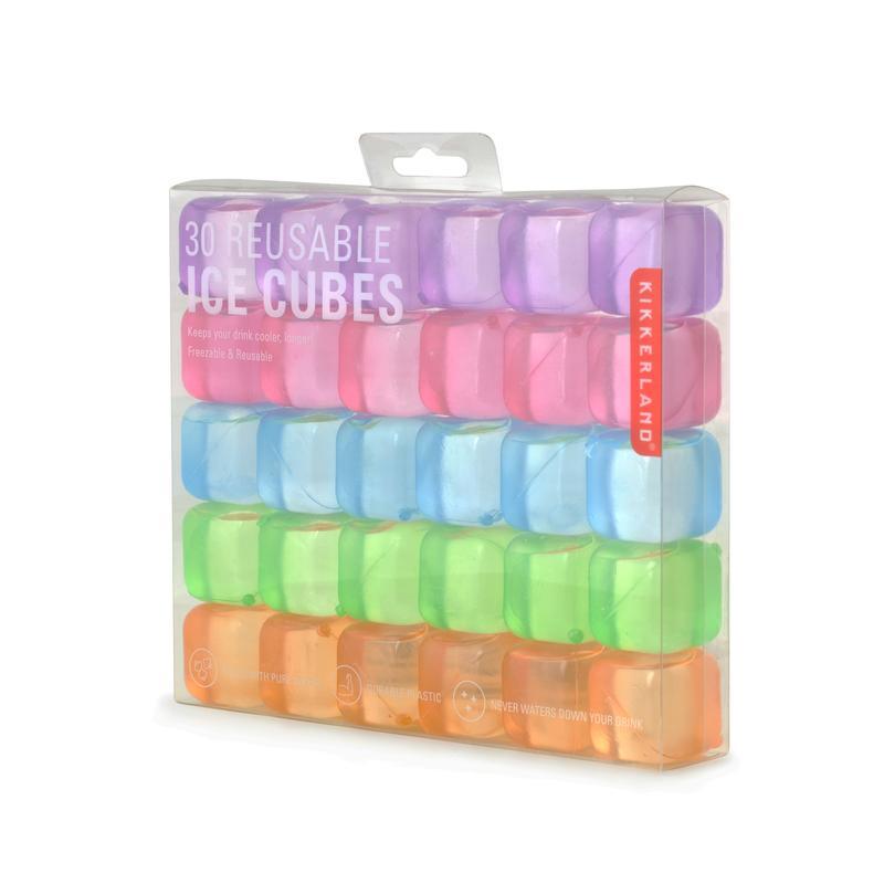 Kikkerland Bar Reusable Ice Cubes - Set of 30