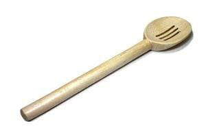 12in Beech Slotted Spoon