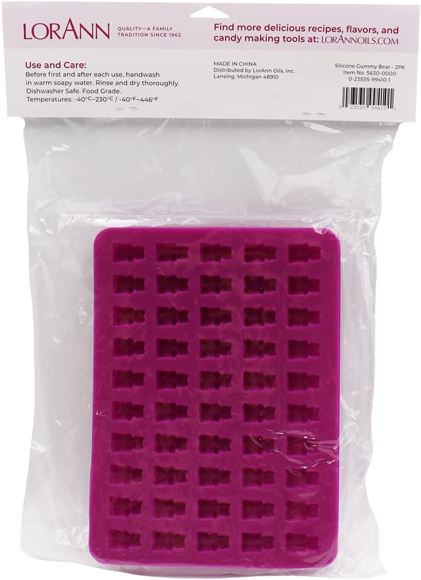 Kitchen &amp; Company LorAnn Oils Gummy Bear Mold 2 Pack