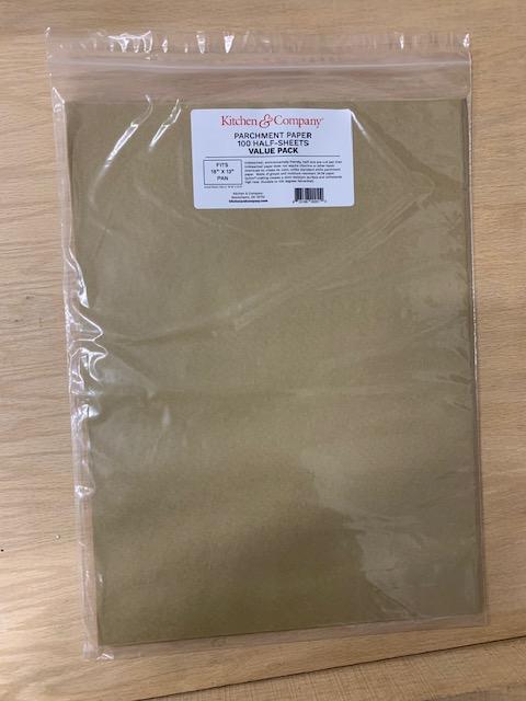 Kitchen & Company Sauce Pans & Chef's Pans Parchment Paper Pre-Cut 100 PK