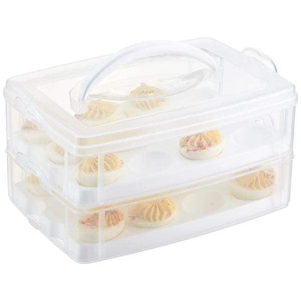 Kitchen &amp; Company Refrigerator &amp; Wet Food Storage Snapware Snap n Stack Egg-tainer