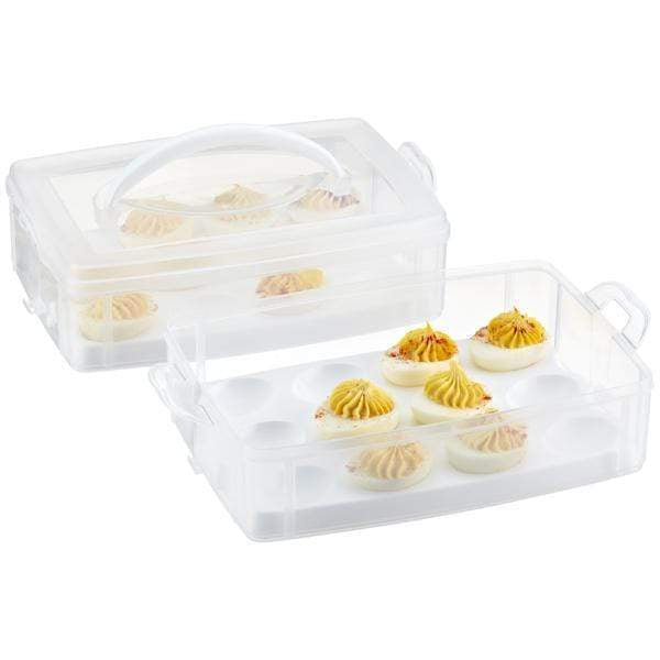 Kitchen &amp; Company Refrigerator &amp; Wet Food Storage Snapware Snap n Stack Egg-tainer