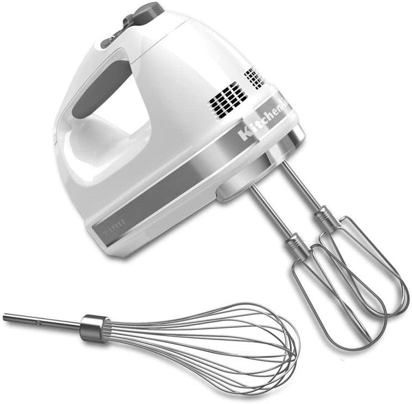 KitchenAid 9-Speed Hand Mixer, White