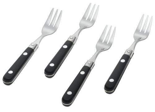 Le Prix Stainless Steel Cocktail Fork, Black