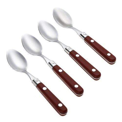 Le Prix Spoon Le Prix Stainless Steel Demitasse Spoon, Milano Red