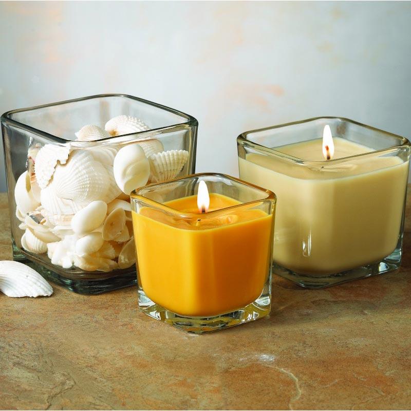 Libbey 3in Small Cube Votive