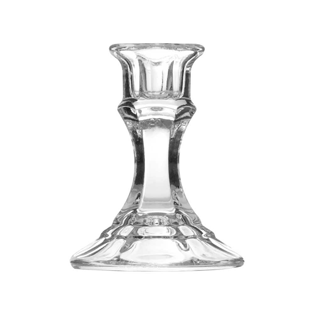 Libbey 4in Glass Candlestick
