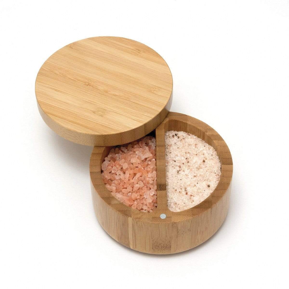 Lipper Bamboo Divided Salt Box