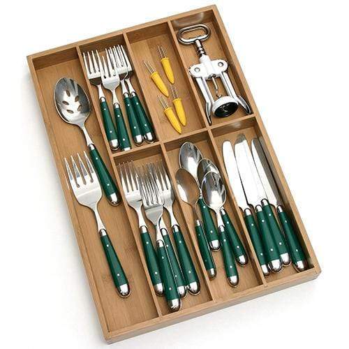Lipper International Bamboo Flatware Organizer