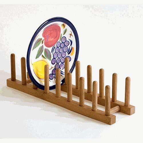 Lipper International Bamboo Plate Stand