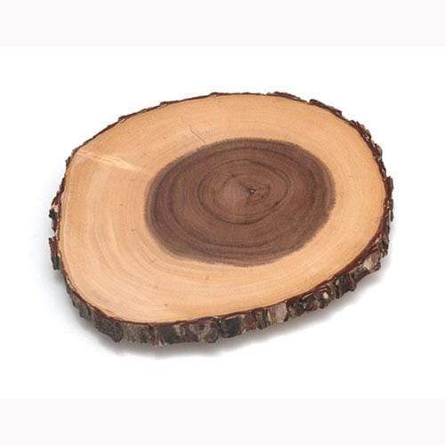 Tray Lipper International Oval 10in-12in Natural Bark Serving Tray