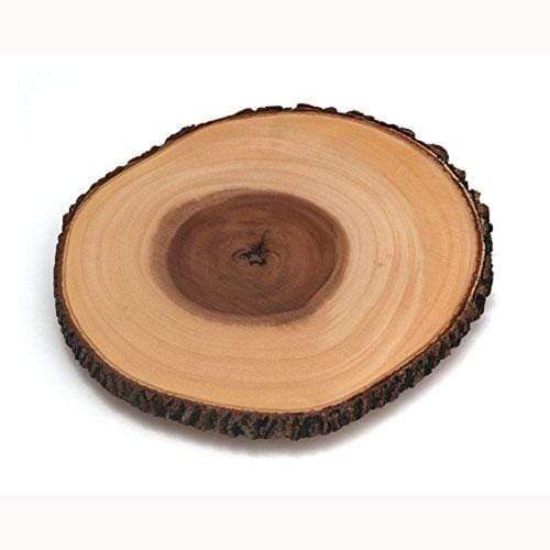 Lipper International Oval 13in-15in Natural Bark Serving Tray