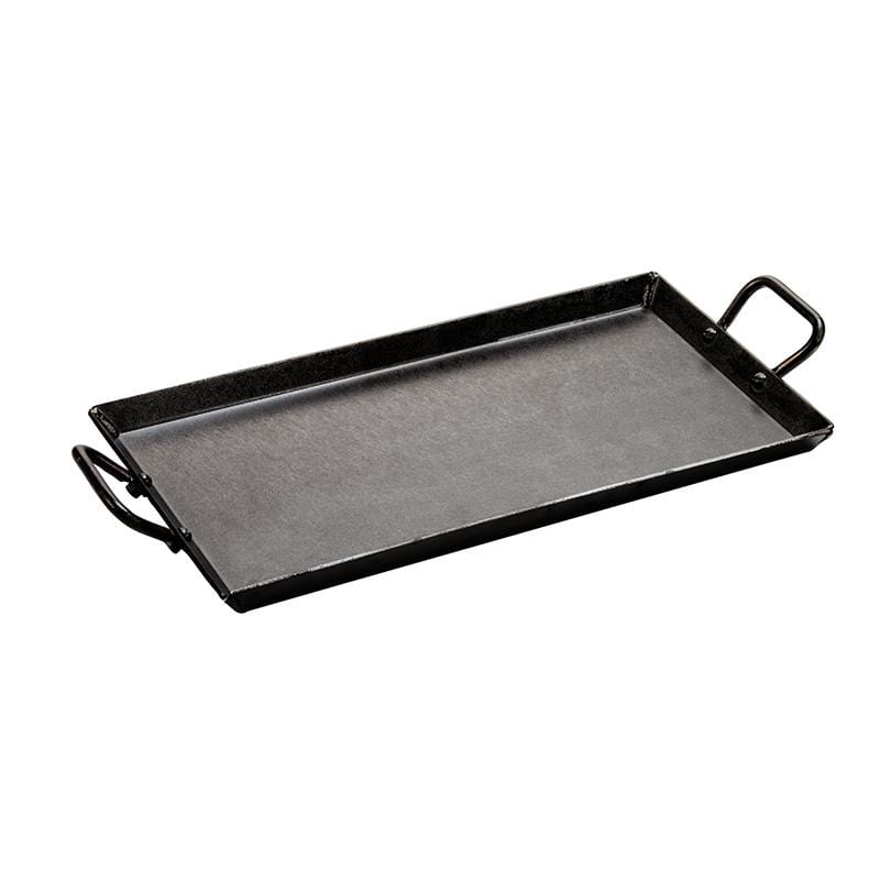 Cast Iron Cookware Lodge Pre-Seasoned Carbon Steel Double Griddle
