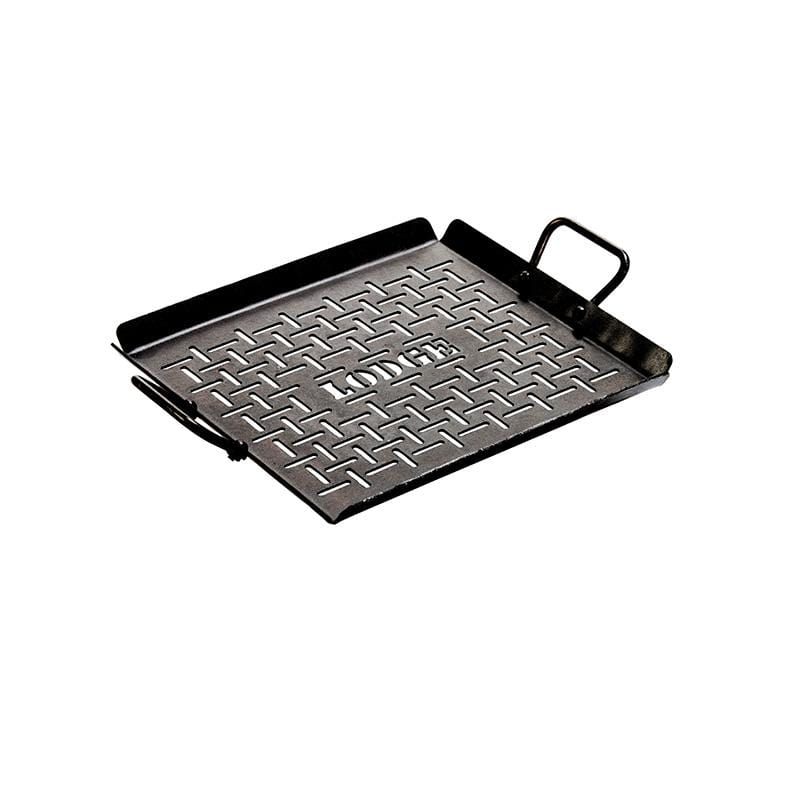 Lodge Pre-Seasoned Carbon Steel Grilling Pan with Handles