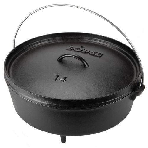 Lodge Pro Logic Cast Iron 8 qt Camp Dutch Oven