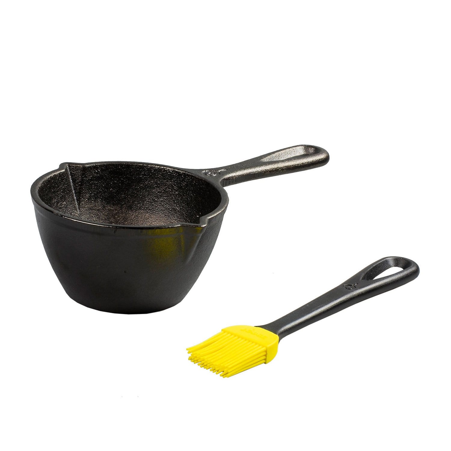 Lodge Pro Logic Cast Iron BBQ Sauce Pot with Brush