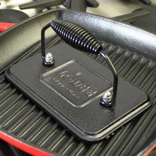 Cast Iron Cookware Lodge Pro Logic Cast Iron Rectangular Grill Press