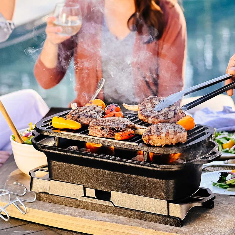 Lodge Sportsman’s Pro Cast Iron Grill