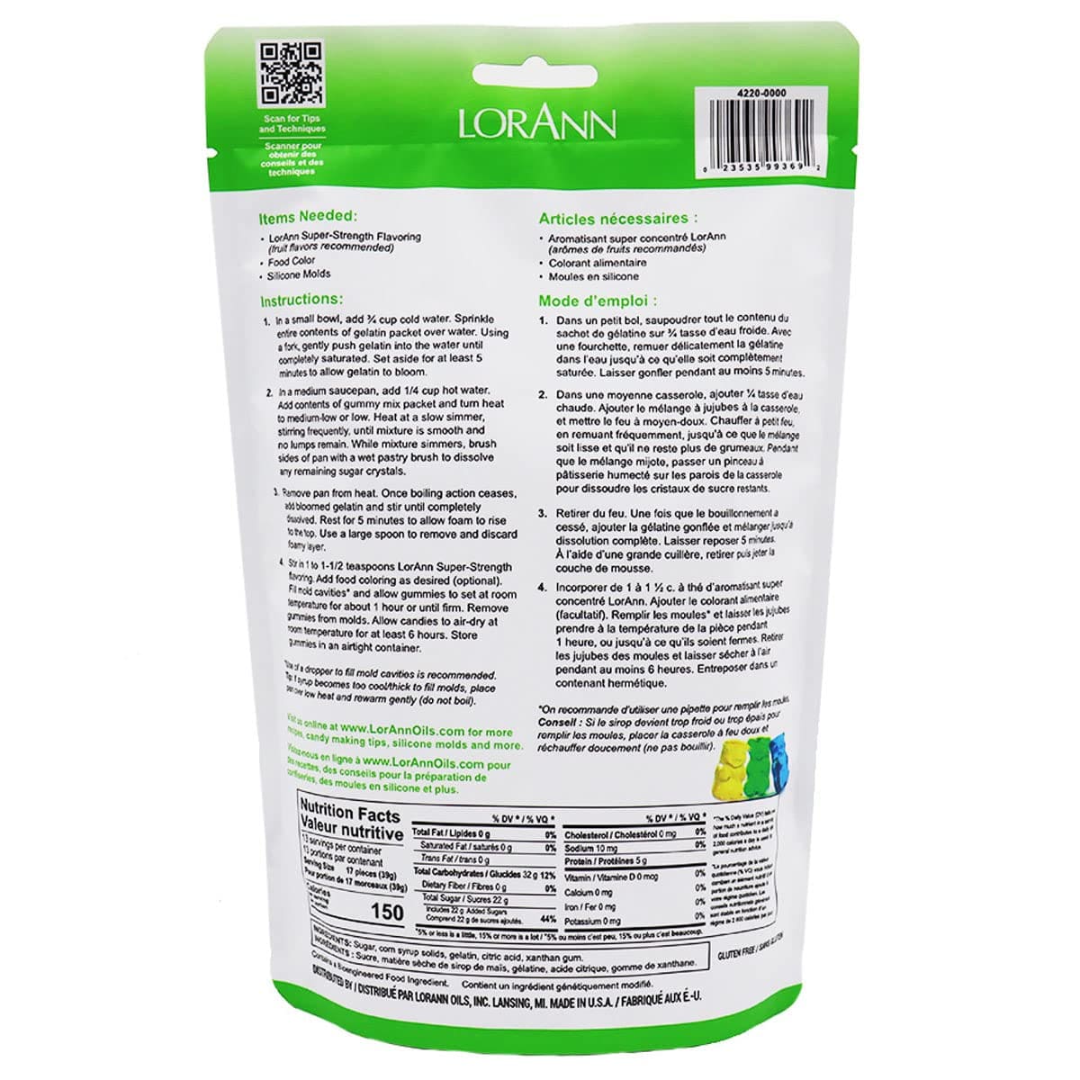 LorAnn Oils Inc, Candy LorAnn Oils Gummy Mix 18 oz