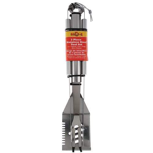 Mr. Bar-B-Q 3 Piece Stainless Steel Tool Set