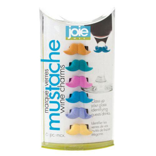 MSC Joie Wine Charm Jo!e Mustache Wine Charms
