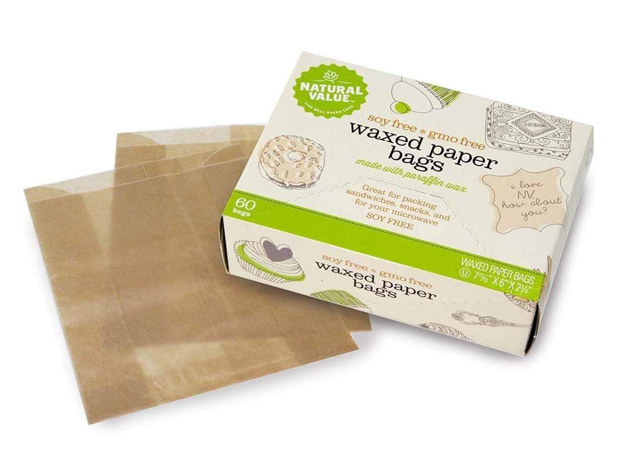 Natural Value Parchment Natural Value Waxed Paper Bags (60 pack)