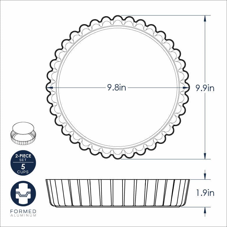 Pie Dishes & Tart Pans Nordic Ware 8 in Quiche and Tart Pan