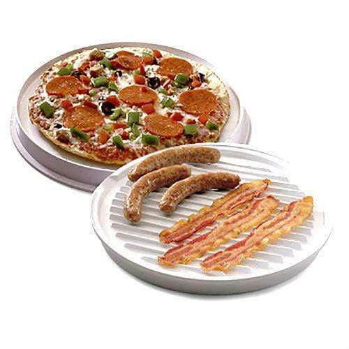Bacon Plate Microwave Cooker Tray For Oven Cooking Pan Microwavable Rack  Baking Roasting Pizza