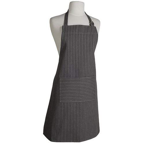 Now Designs Basic Pinstripe Apron - Granite