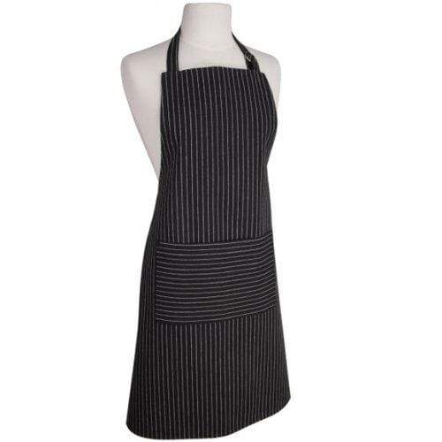 Now Designs Basic White Pinstripe Apron - Black