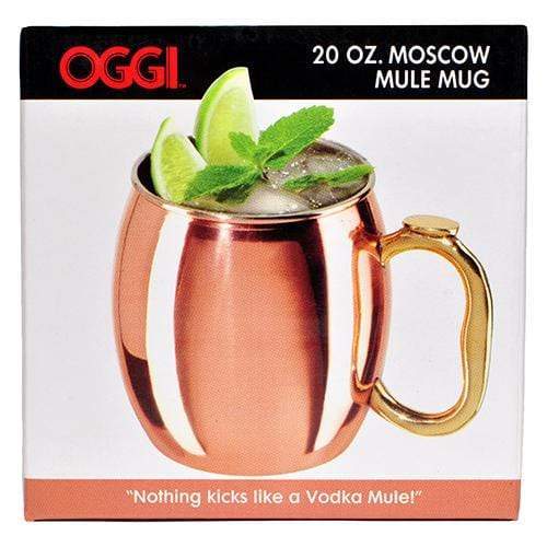  Oggi Stainless Steel Moscow Mule Mug - 20 oz, Copper