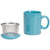 OmniWare Teaz Cafe Mug OmniWare Teaz Cafe 11oz Infuser Mug With Lid - Turquoise