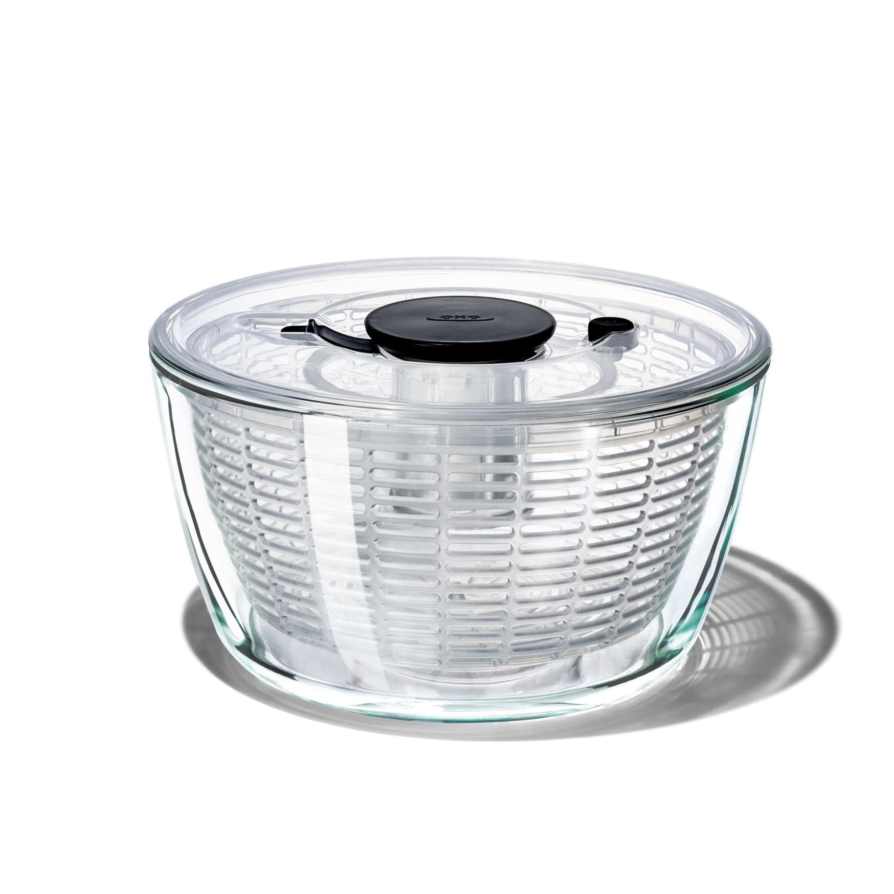 OXO 6.2 qt Glass Salad Spinner - Kitchen & Company