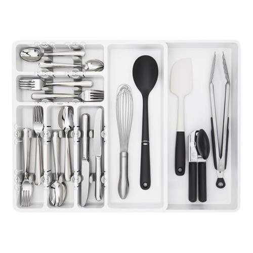 OXO Cabinet &amp; Drawer Organization OXO Good Grips Adjustable Flatware Tray