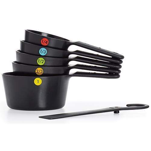 OXO 4pc Stainless Steel Magnetic Measuring Cups Set Black