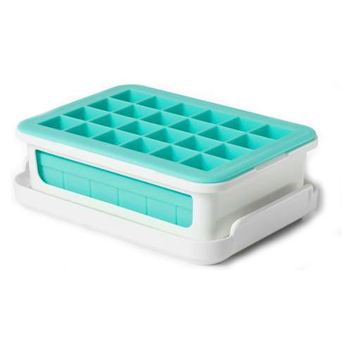  OXO Good Grips Covered Ice Cube Tray Set,Blue,2 Pack
