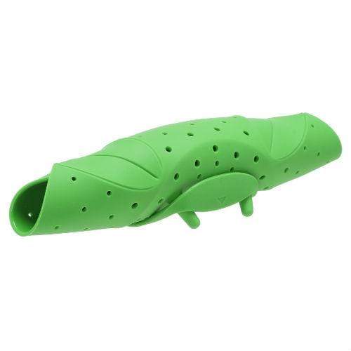SILICONE STEAMER WITH INSERT, GREEN