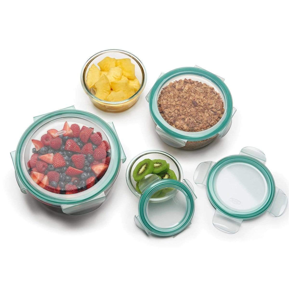 OXO Refrigerator &amp; Wet Food Storage OXO Good Grips SNAP 8-Piece Round Glass Storage Set