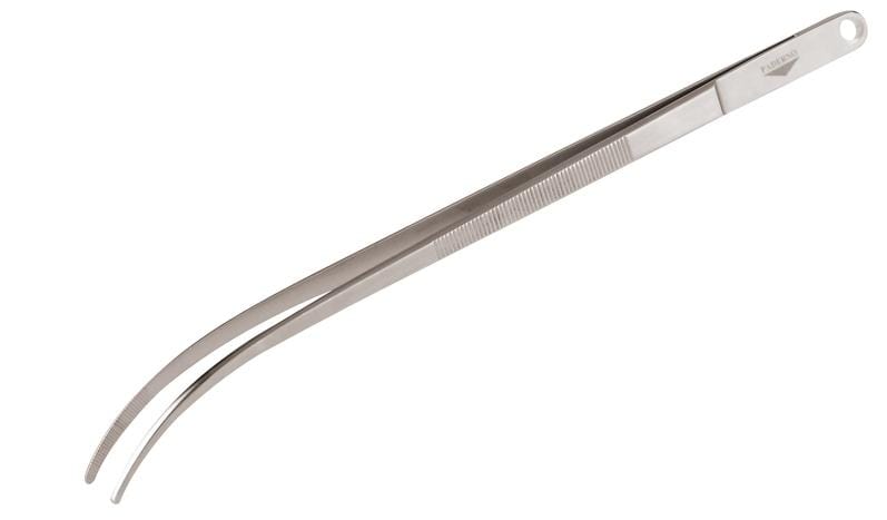 Paderno Tweezers Paderno World Cuisine 12 in Curved Plating Tweezers