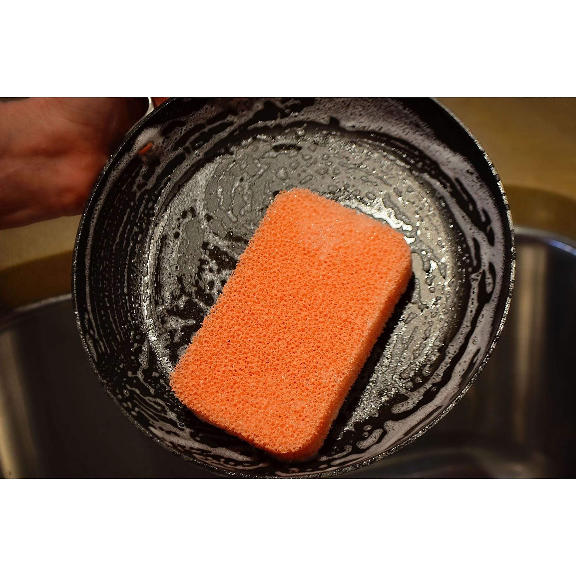 Peachy Clean Fragrance Free Silicone Kitchen Dish Scrubbing Sponge