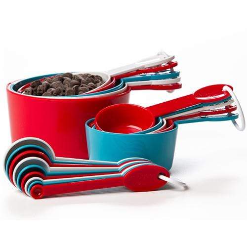 Art + Cook Red 9-Piece Measuring Cup & Spoon Set