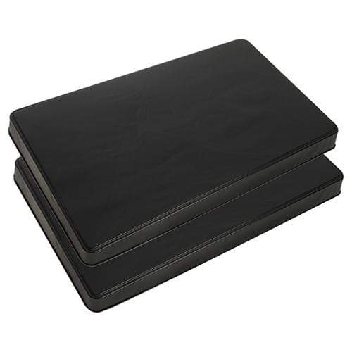 Range Accessories Range Kleen Black Rectangle Burner Covers - Set Of 2