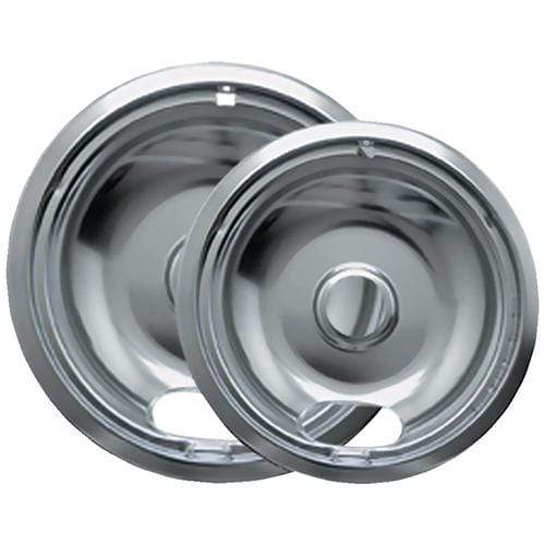 Range Kleen Drip Pan Range Kleen Drip Pans Style A in Chrome (Set of 2)