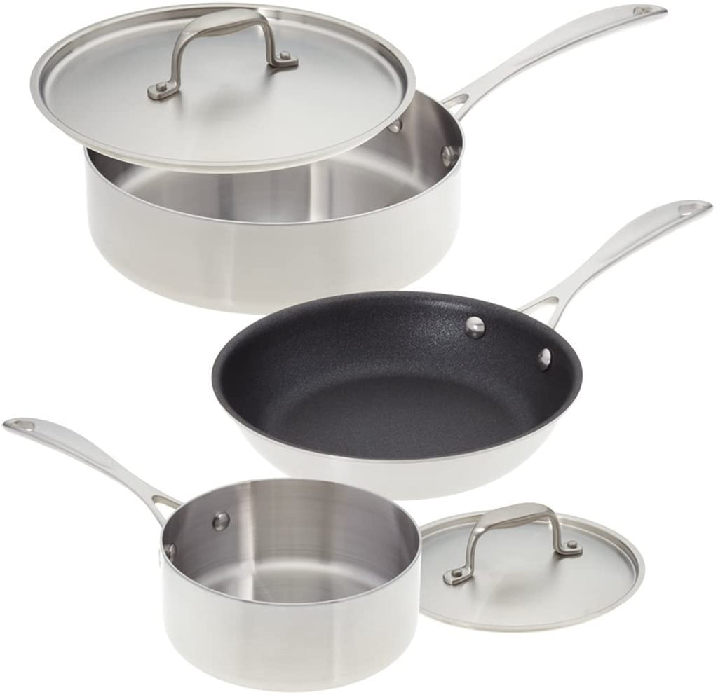 Set of 5 Various Mid Century Pots, Saucepans, Cooking Ware Regal