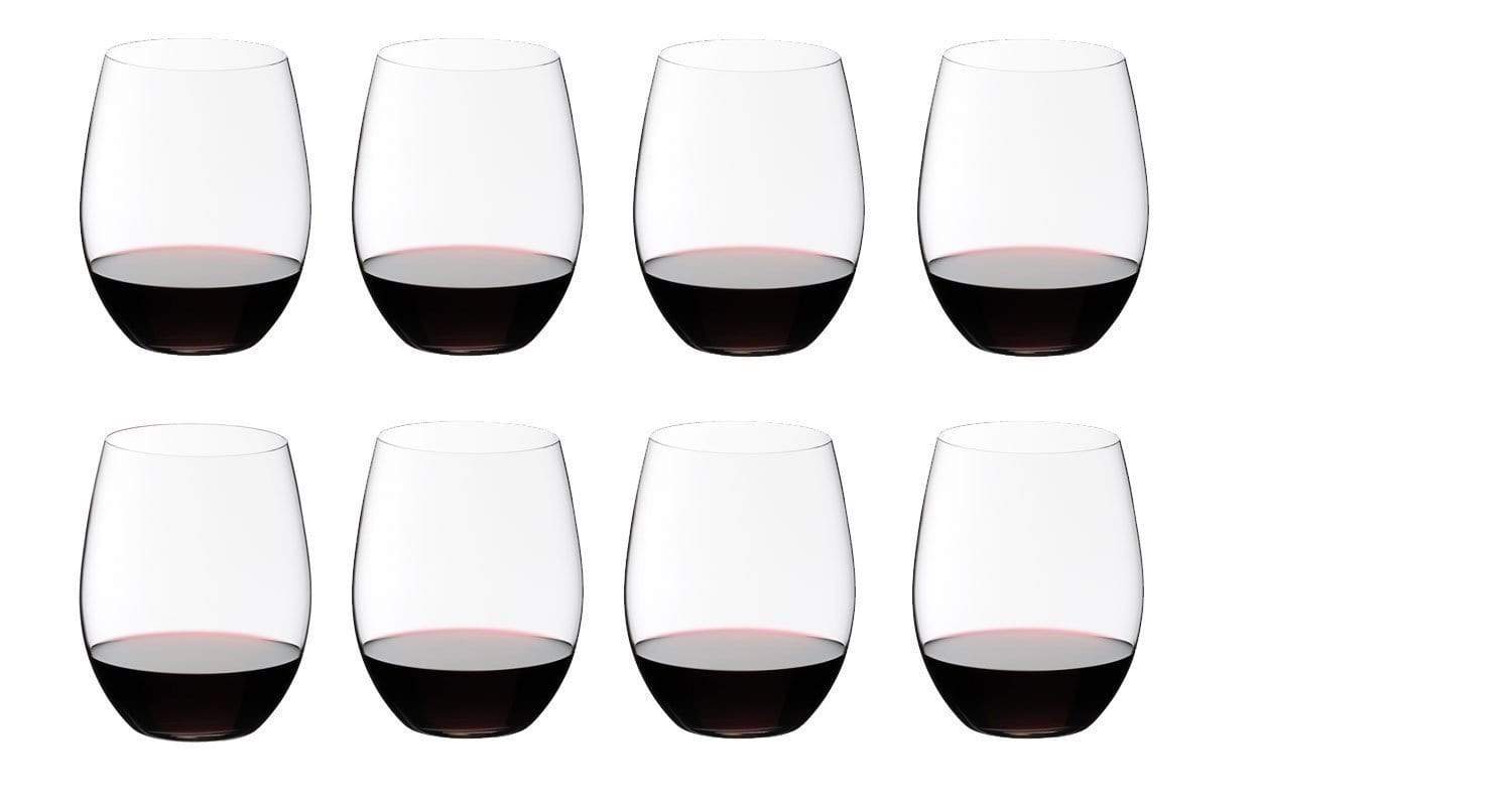 Riedel O Stemless Non-Crystal Cabernet/Merlot Wine Glass, Set of 6: Wine  Glasses: Wine Glasses 