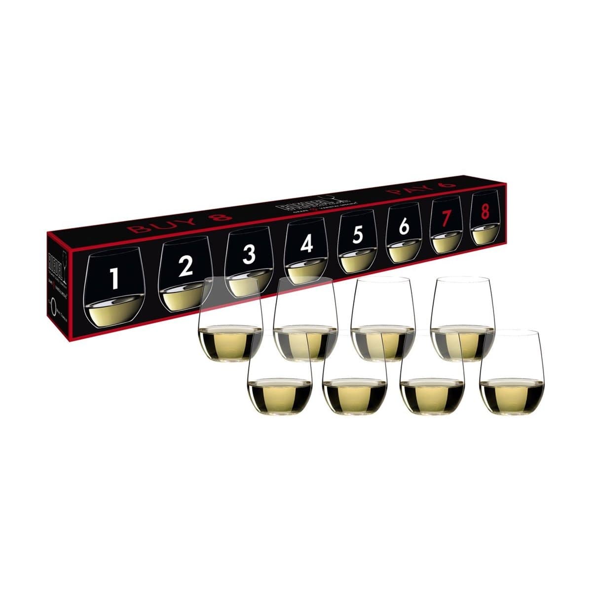 Riedel O Viognier/Chardonnay Wine Glasses (Set of 8)