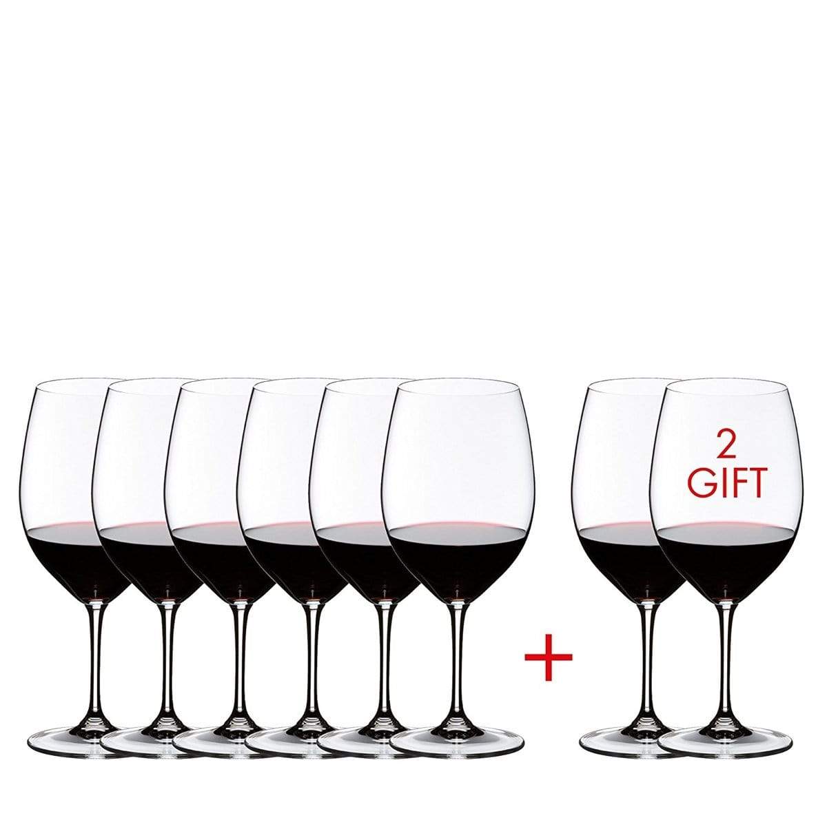 Wine Glass Riedel Vinum Cabernet/Merlot Wine Glasses (Set of 8)
