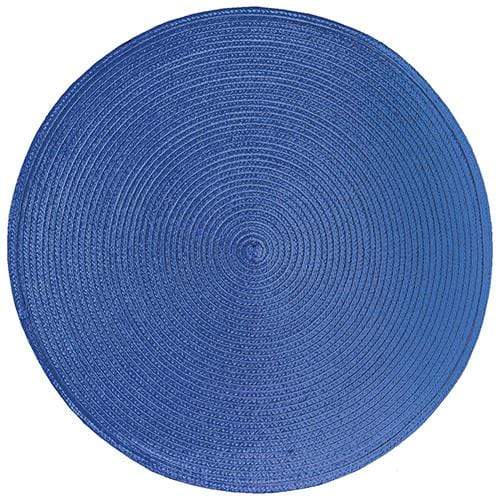 Ritz 15in Round Placemat - Navy Blue