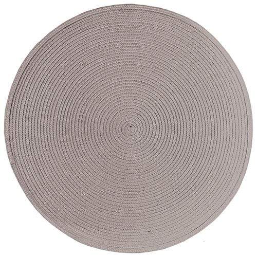Ritz Tablecloth Ritz 15&quot; Round Placemat - Taupe